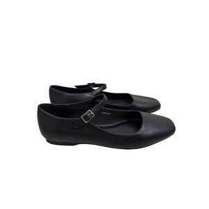 DV Dolce Vita Ballet Flats Womens 8 Black Mackee Mary Jane Faux Leather NWOB